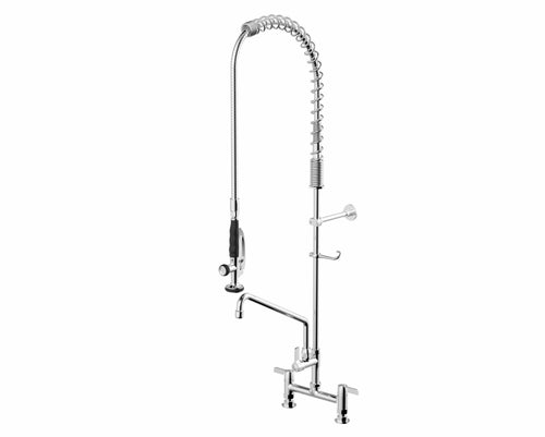 Bistro chrome commercial pre-rinse faucet