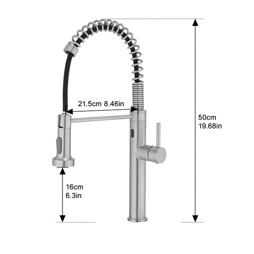 Aria touchless faucet dimensions