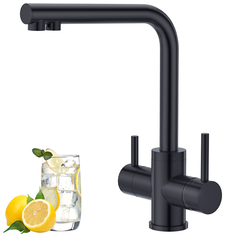 Clara 2-in-1 Filtered Water Faucet, Matte Black