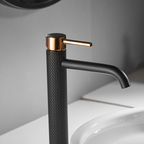 Ember faucet in a bathroom