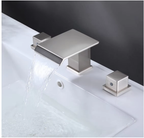 Tide waterfall faucet on a basin