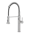 Aria brushed nickel touchless spring pull-down kitchen faucet