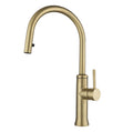 Sienna brushed gold pull-down kitchen faucet