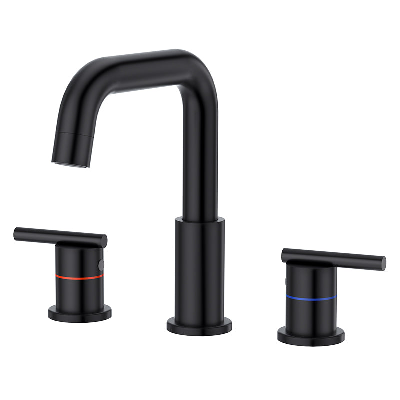 Linea widespread faucet, matte black