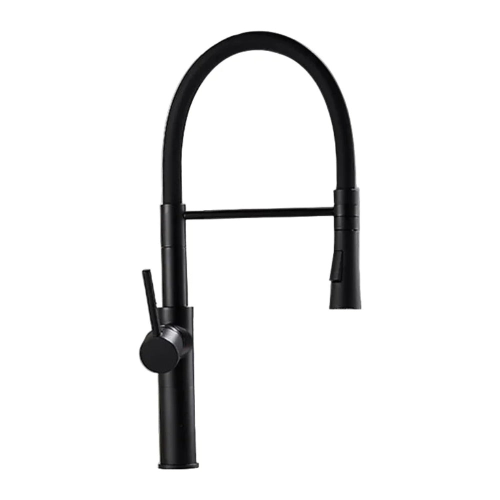 Vela semi-pro kitchen faucet, matte black